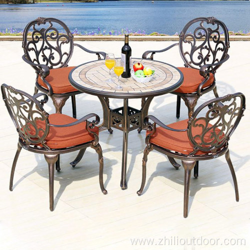 Leisure Home and Garden Furniture Cast Aluminum Chair